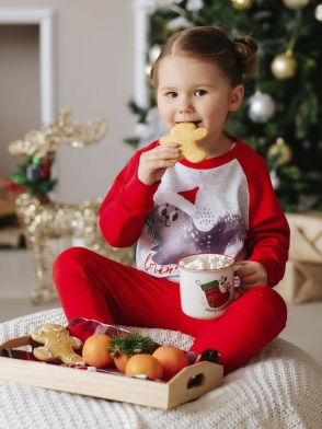 Пижама футболка с длинным рукавом и брюки