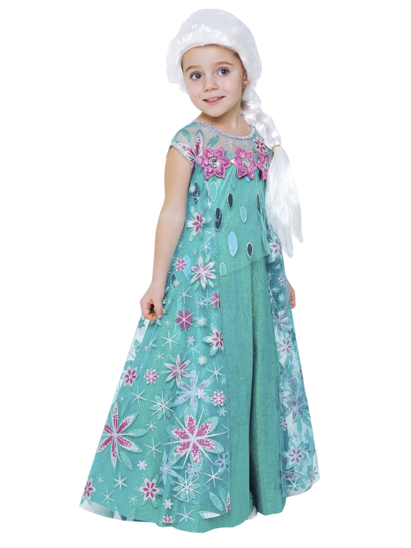 Костюм Эльза зеленое платье