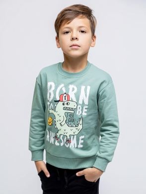 Комплект пуловер с длинным рукавом и брюки для мальчика