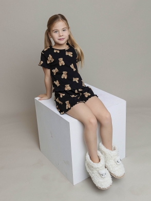 Пижама для девочки футболка короткий рукав и шорты