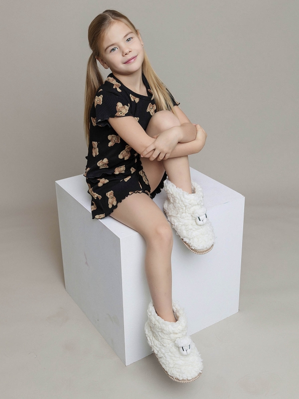 Пижама для девочки футболка короткий рукав и шорты