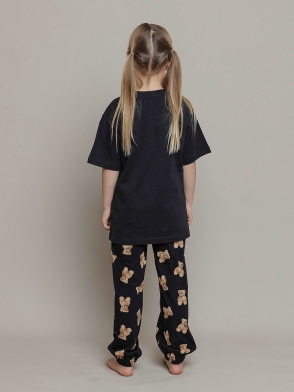 Пижама для девочки футболка с коротким рукавом и брюки
