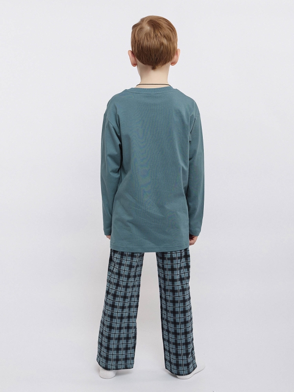Пижама футболка с длинным рукавом и брюки