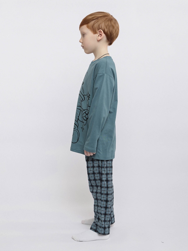 Пижама футболка с длинным рукавом и брюки