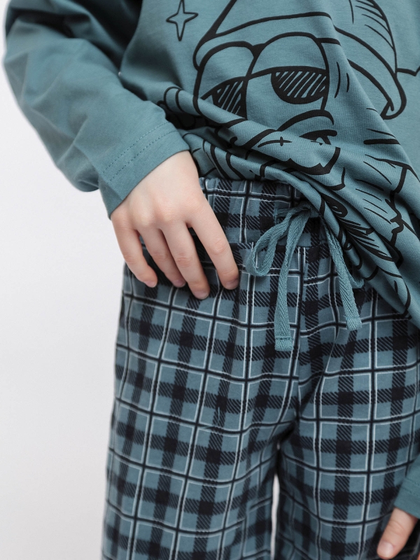 Пижама футболка с длинным рукавом и брюки