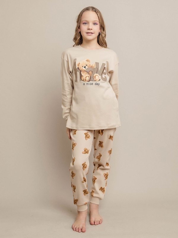 Пижама для девочки футболка и брюки