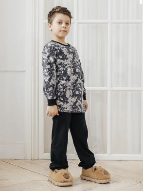 Комплект для мальчика футболка с длинным рукавом брюки