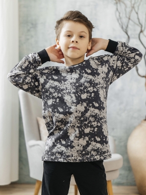 Комплект для мальчика футболка с длинным рукавом брюки