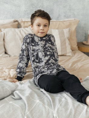 Комплект для мальчика футболка с длинным рукавом брюки