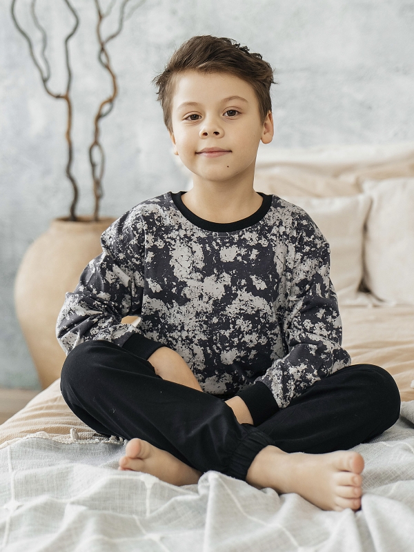Комплект для мальчика футболка с длинным рукавом брюки