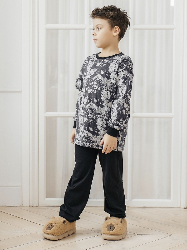 Комплект для мальчика футболка с длинным рукавом брюки