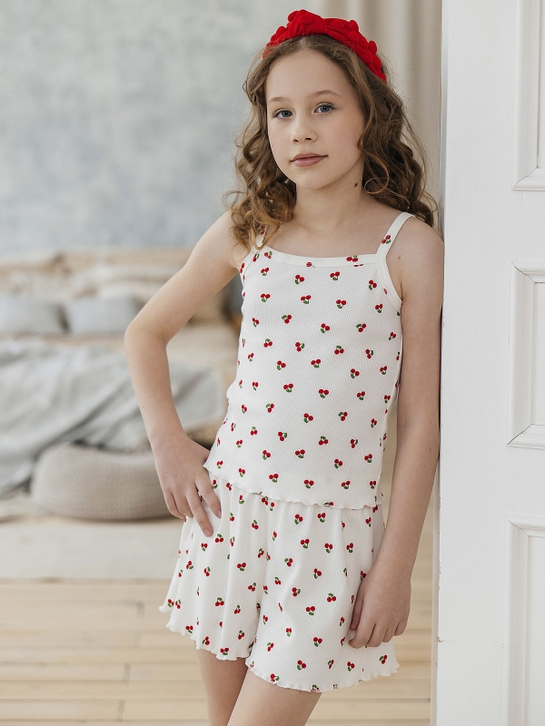 Комплект для девочки майка и шорты