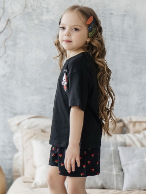 Комплект для девочки футболка и шорты
