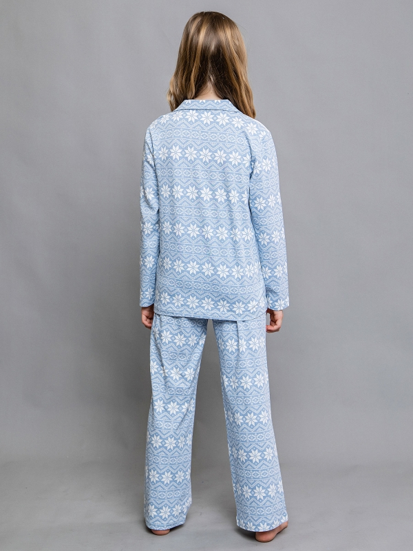 Пижама футболка с длинным рукавом и брюки