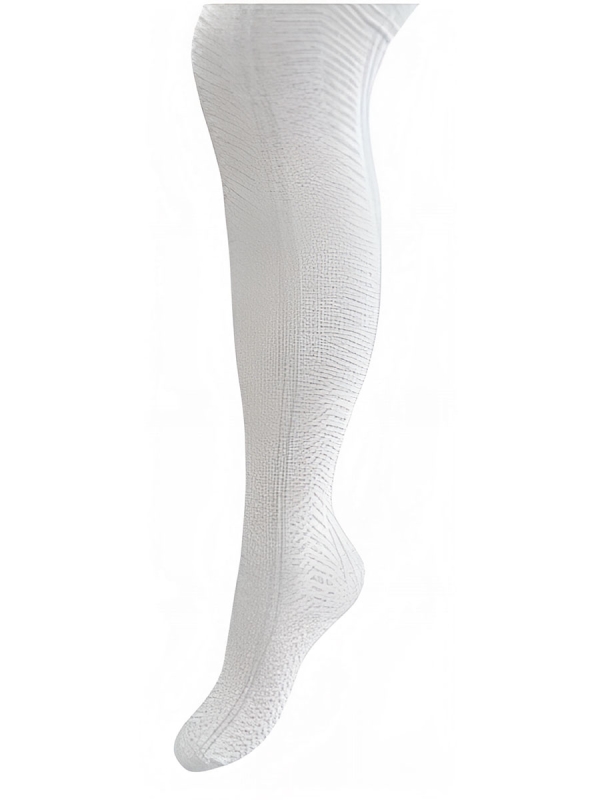 Колготки ажурные с пяткой косичка